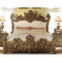 Teak wood luxury bed